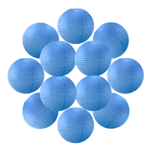 Lot de 12 Boules Japonaises Bleu Roi 50 cm