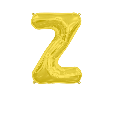 Ballon Lettre Z Or 35 cm