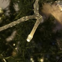 Guirlande Lumineuse 22m Câble Transparent 200 Leds Blanc Chaud