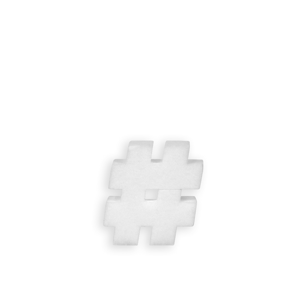 Lettre Hashtag en Polystyrène 10cm