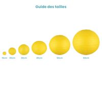 Lot de 12 Boules Japonaises Ivoire 50 cm
