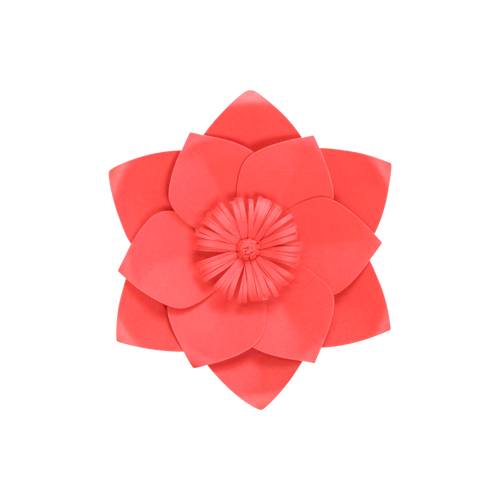 Fleur En Papier Clématite Rouge 20 cm