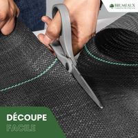 Lot Toile de Paillage 1M x 50M 100g/m² + 100 Sardines de Fixation
