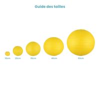 Lot de 12 Boules Japonaises Ivoire 30 cm