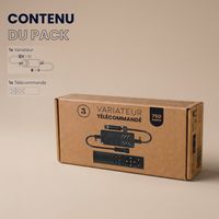 Variateur de Lumière IP65 avec Télécommande pour Ampoules Led Dimmables