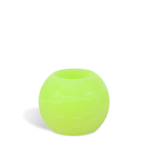 Bougie ronde LED Verte 12x10cm