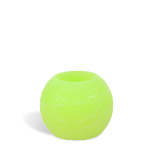 Bougie ronde LED Verte 12x10cm