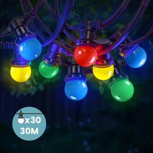 Kit Guirlande Guinguette 30m IP 65 Multicolore