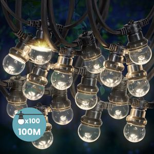 Kit Guirlande Guinguette 100m IP 65 Transparent Dimmable