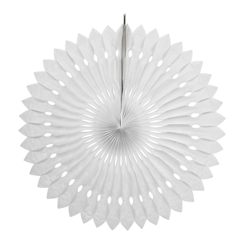 Lot de 8 rosaces papier 50 cm Blanc