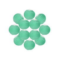 Lot de 12 Boules Japonaises Vert d'Eau 10 cm