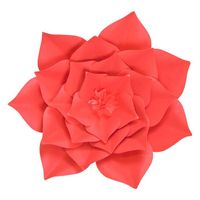 Fleur En Papier Gardénia Rouge 30 cm