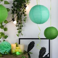 Lot de 12 Boules Japonaises Vert d'Eau 50 cm