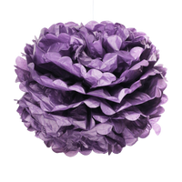 Pompons Violet Foncé 50cm x2