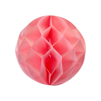 Boule chinoise alvéolée 20 cm Rose Pâle