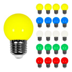 Lot de 20 Ampoules Guirlande Guinguette Led E27 Multicolores