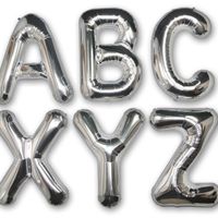 Ballon Lettre K Argent 90 cm