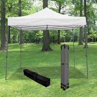 Tonnelle Pliante 3x3m imperméable 320g/m2 Blanche