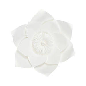 Fleur En Papier Clématite Blanc 30 cm