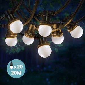 Kit Guirlande Guinguette 20m IP 65 Blanche
