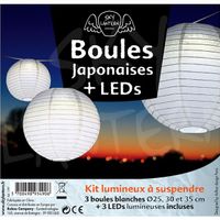 Boules + LED Blanches