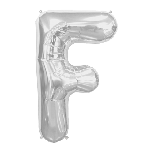 Ballon Lettre F Argent 90 cm