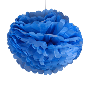 Pompons Bleu roi 50cm x2