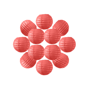 Lot de 12 Boules Japonaises Rouge 10 cm