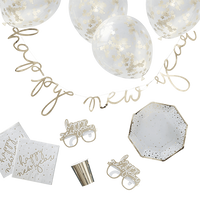 Kit Deco Carton Happy New Year Or x62