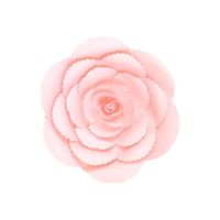 Fleur En Papier Rose Ancienne Rose Pâle 20 cm