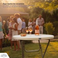Lot de 5 Tables Hautes Mange Debout Pliante 110x80 cm