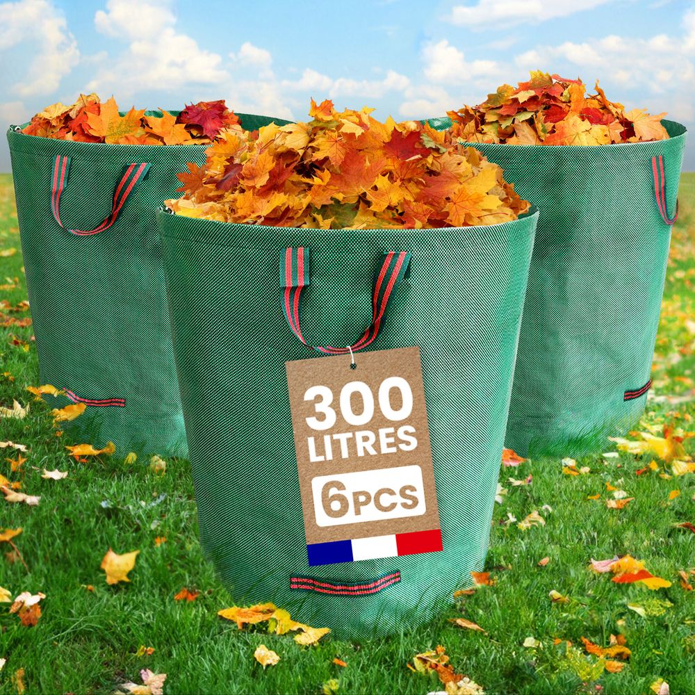 Lot 6 Grands Sacs Pour Déchets Verts 300L