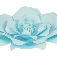 Fleur En Papier Anémone Turquoise 30 cm