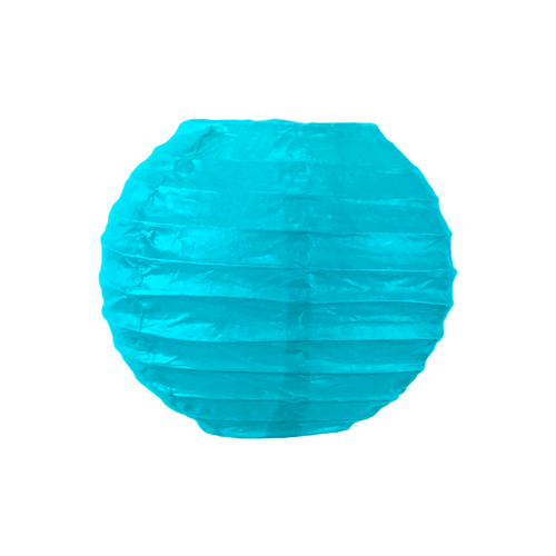 Boule papier 10 cm Turquoise
