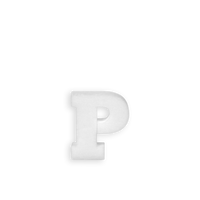 Lettre P en Polystyrène 10cm