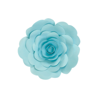 Fleur En Papier Rose Turquoise 20 cm