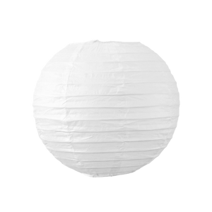 Boule papier 20cm Blanc