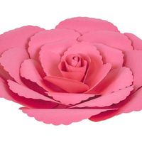 Fleur En Papier Rose Ancienne Fuchsia 30 cm