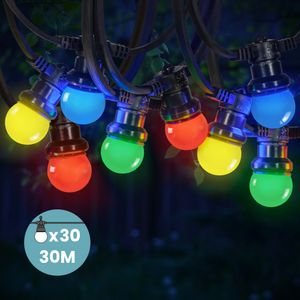 Kit Guirlande Guinguette 30m IP 65 Multicolore