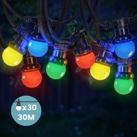 Kit Guirlande Guinguette 30m IP 65 Multicolore