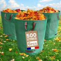 Lot 6 Grands Sacs Pour Déchets Verts 500L