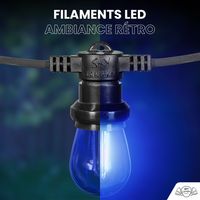 Guirlande Guinguette Filament France 10M LED 10 Bulbes