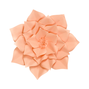 Fleur En Papier Gardénia Pêche 30 cm