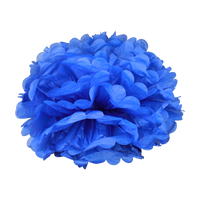 Pompons Bleu Lavande 50cm x2