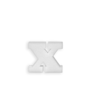 Lettre X en Polystyrène 10cm