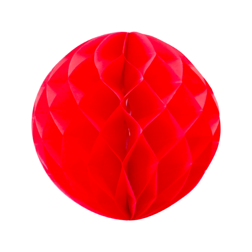Boule chinoise alvéolée 30 cm Rouge