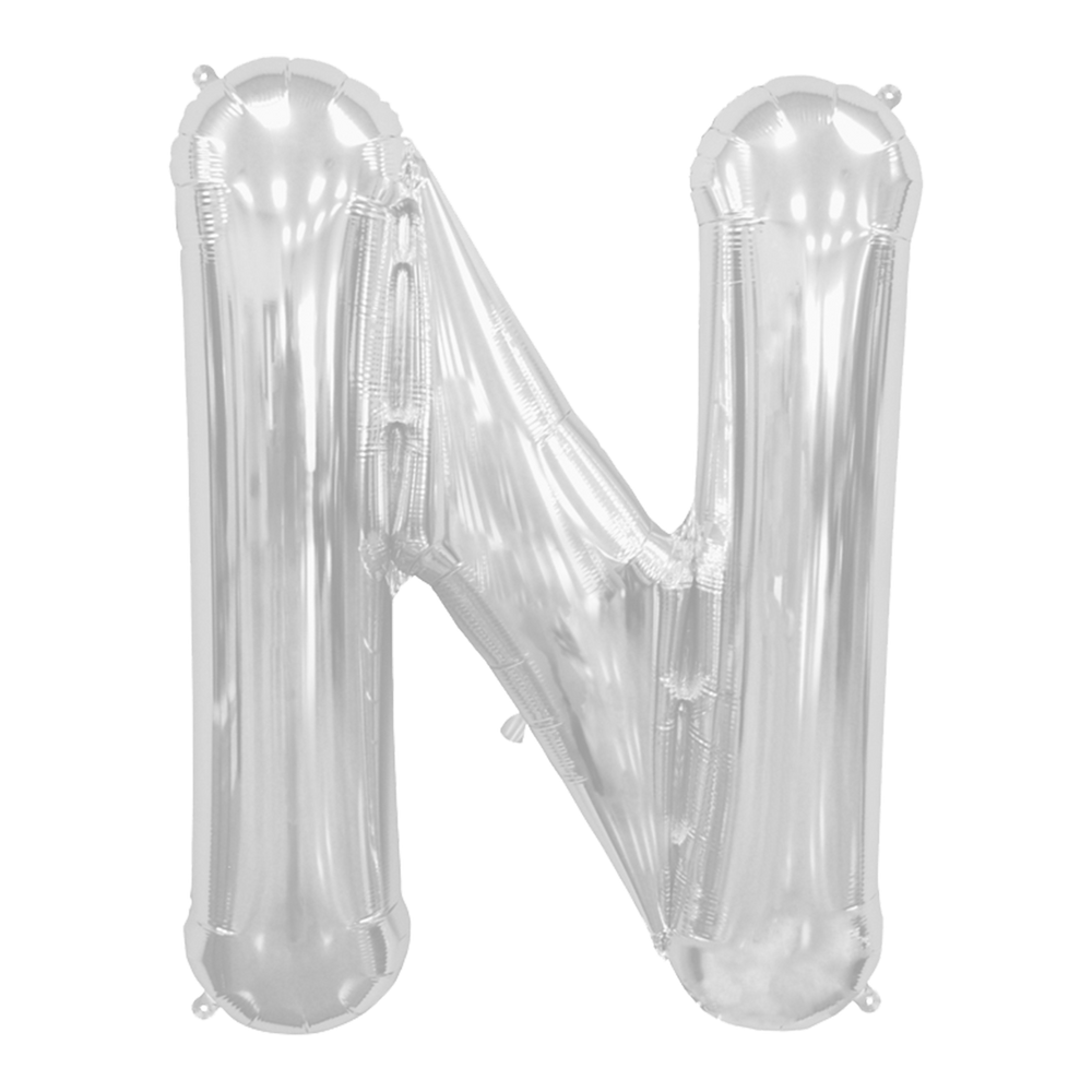 Ballon Lettre N Argent 90 cm