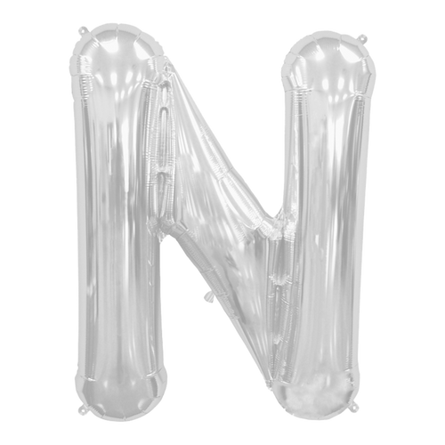 Ballon Lettre N Argent 90 cm