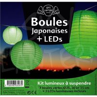 Boules + LED Vertes