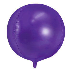 Ballon Rond Aluminium violet 40cm